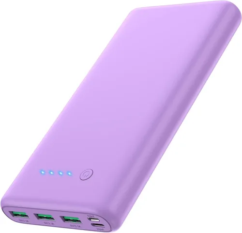 Miniatura 7 de Cargador portátil de 36800 mAh, cargador de batería externa PD de carga rápida USB C, 4 salidas, 2 entradas, esenciales de viaje, cargador