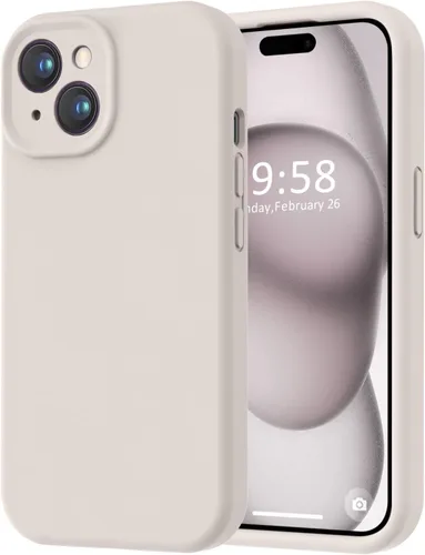 Miniatura 69 de LOVE 3000 Compatible con Funda para iPhone 15, [Cámara de Cobertura Completa de Silicona Suave] [Protección contra Caídas de 8 pies], Forro de Negro