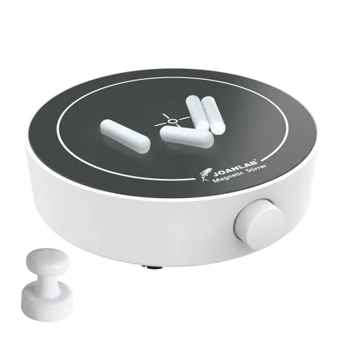 JOANLAB Lab Mini mezclador de placa agitador magnético 101.4 fl oz juego de placas de agitación magnética con barras agitadoras y recuperador