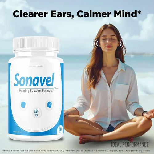 Miniatura 2 de IDEAL PERFORMANCE Paquete de 2 pastillas para el tinnitus de fórmula de apoyo auditivo Sonavel (120 cápsulas)