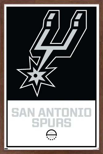 Miniatura 15 de Trends International NBA San Antonio Spurs - Póster de pared con logotipo 21, 22.375 x 34 pulgadas, paquete de póster y montaje prémium Paquete