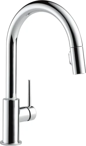 Miniatura 10 de Delta Faucet Trinsic - Grifo de cocina de níquel cepillado, grifos de cocina con rociador extraíble, grifo para fregadero de cocina con acoplamiento
