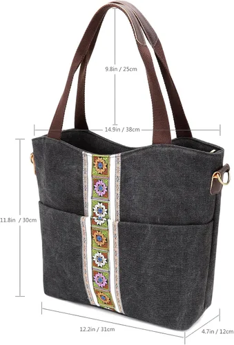 Miniatura 4 de Silkarea - Bolso bandolera para mujer, diseño vintage