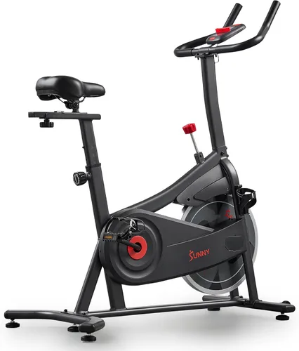 Sunny Health & Fitness Smart Magnetic Indoor Cycling Bike, Stationary Exercise Cardio Equipment, Free SunnyFit Training App