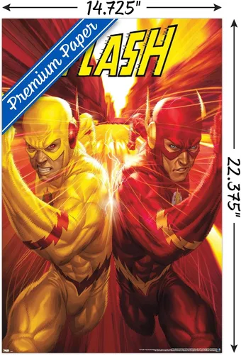 Miniatura 3 de Trends International DC Comics - The Flash and The Reverse Flash - Póster de pared de carrera, 14.725 x 22.375 pulgadas, versión premium sin marco