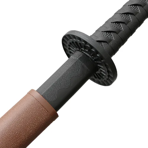 Miniatura 6 de con funda de espada Katana, aproximadamente 41 pulgadas, hoja de polipropileno de alta dureza para realizar accesorios de cosplay Aikido