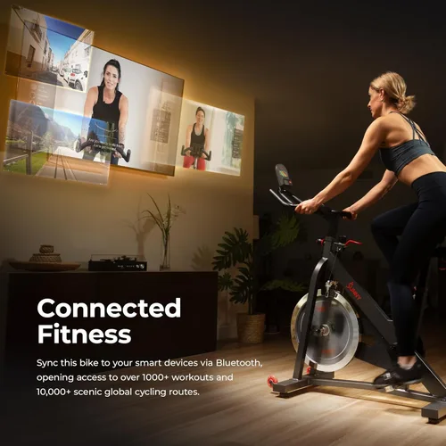 Miniatura 4 de Sunny Health & Fitness Smart Cycling Exercise Bike, Free SunnyFit App Connection, Designed for Intensive Cardio Workout at Home, Adjustable Seat &