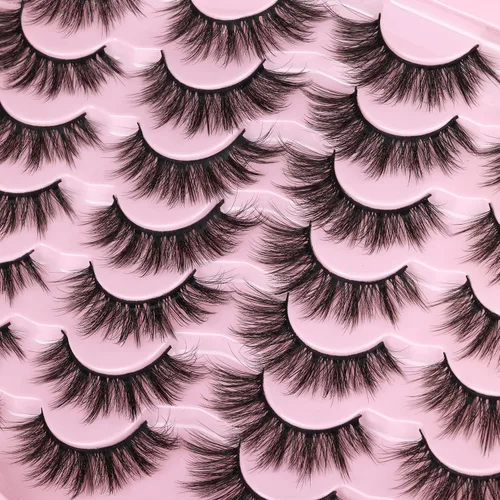 Miniatura 2 de Kiromiro - Pestañas postizas cortas de estilo de ojo de gato, de aspecto natural, tupidas