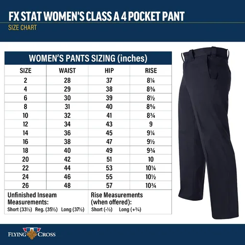 Miniatura 6 de Flying Cross Women's Fx Stat Law Enforcement Duty Pants, Police Uniform, Fire Department, Class 4-Pocket Work Utility