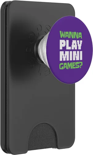 Miniatura 8 de Wanna Play Mini Games? Retro Arcade Gamer Monkey PopSockets Adhesive PopGrip