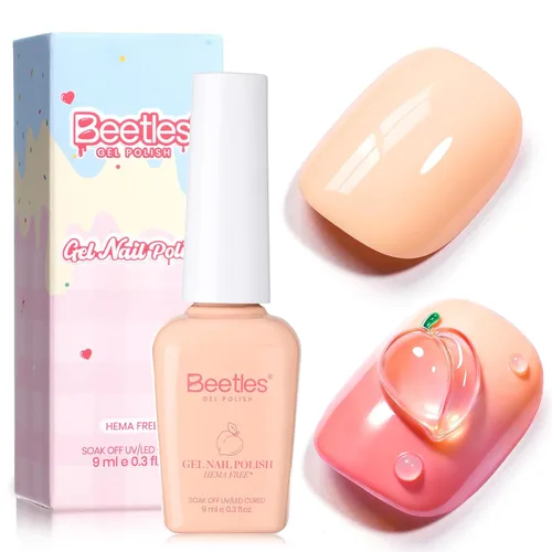 Miniatura 31 de Beetles - Lámpara de uñas LED UV, luz de uñas blanca caramelo con 3 temporizadores de 30/60/90 segundos y pantalla de cuenta regresiva para esmalte