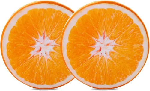 Miniatura 11 de HYSEAS Almohadas redondas de 14 pulgadas de sandía, impresión 3D, cojines decorativos de felpa divertida de frutas para sofá, silla, suelo, sofá