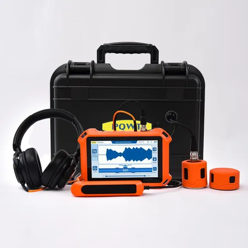 Detectores de fugas de agua subterráneas para el hogar PQ125A Detección de fugas de agua en tuberías de pared con pantalla táctil, auriculares y