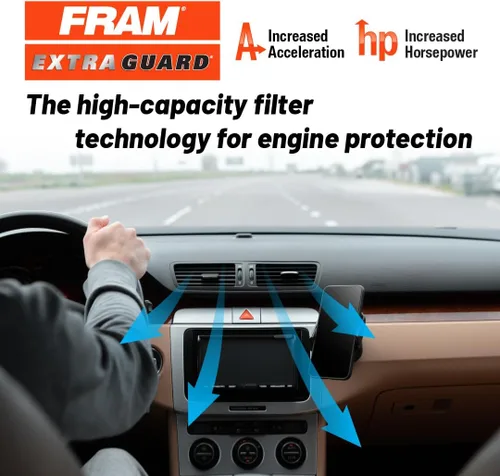Miniatura 3 de FRAM Extra Guard CA8911 - Filtro de aire de repuesto para modelos seleccionados Acura EL y Honda Civic (1.7 L), proporciona protección de filtro