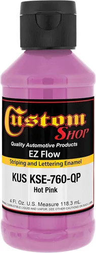 Custom Shop KSE757-QP Triple Black - Pintura esmaltada EZ Flow a rayas y letras – 4 onzas Triple negro