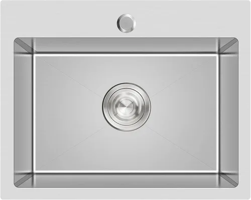 Miniatura 13 de Fregadero empotrable de cocina de 20 pulgadas, TSIBOMU Fregadero de cocina pequeño de acero inoxidable de un solo compartimento níquel cepillado