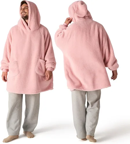 Miniatura 9 de Bedsure Manta con capucha portátil, regalos para el Día de la Madre para mujeres, sudadera con capucha cálida y acogedora para mujeres y hombres