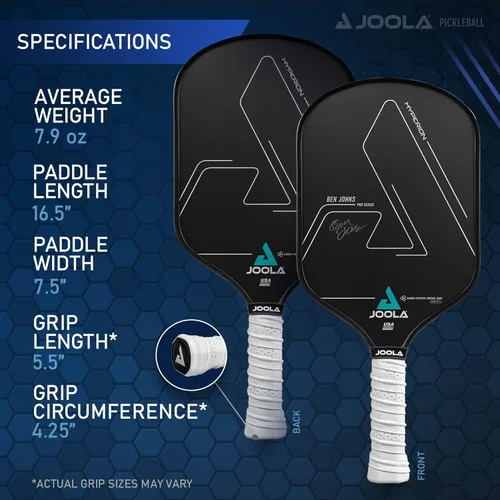 Miniatura 5 de JOOLA Professional Pickleball Paddles – Raw Carbon Fiber Surface – Built for Spin, Speed & Control – Hyperion, Solaire, Perseus & Scorpeus – Swift &