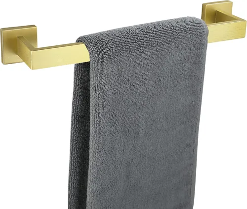 Miniatura 8 de Nolimas Toallero de baño negro mate, barras individuales, barra de toallero, barra clásica de acero inoxidable montado en la pared, toallero