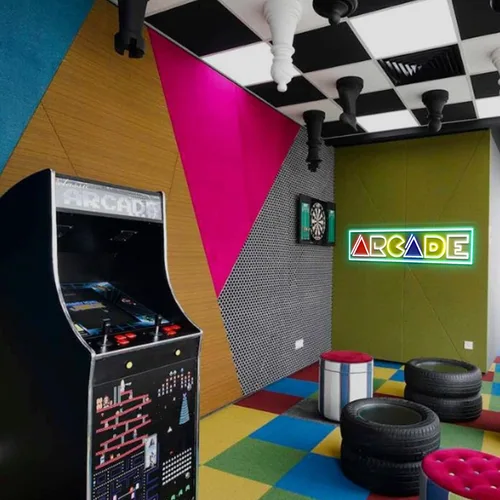 Miniatura 7 de Letrero de neón de arcade, decoración de sala de juegos de arcade, letrero iluminado por USB para transmisión, cueva de hombre, regalo para Arcade20