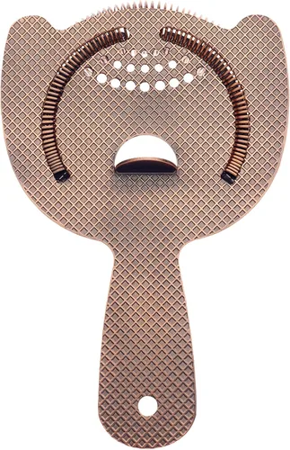 Barfly Diamond Lattice Etch - Colador de barra de resorte resistente, cobre antiguo