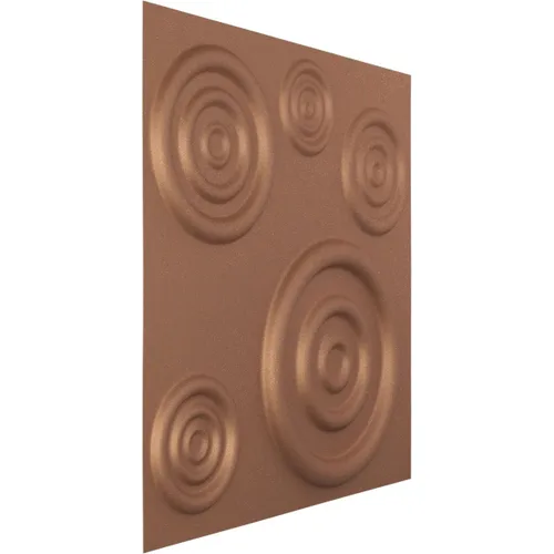 Miniatura 2 de Ekena Millwork 19 5/8 pulgadas de ancho x 19 5/8 pulgadas de alto Reece EnduraWall Panel de pared decorativo 3D, cobre envejecido