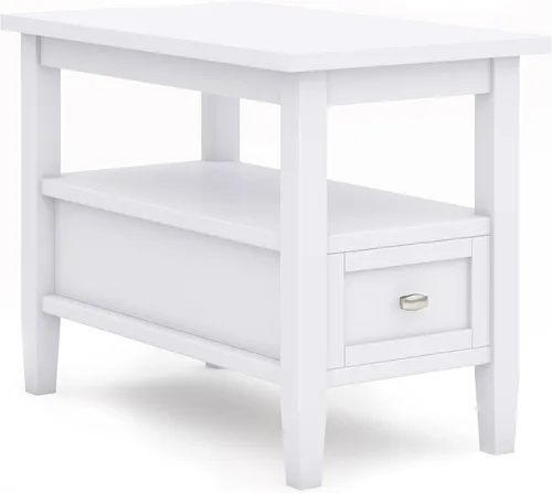 Miniatura 18 de SIMPLIHOME Warm Shaker - Mesa auxiliar de madera maciza de 20 pulgadas de ancho x 20 pulgadas de alto, color marrón carbón envejecido, mesa