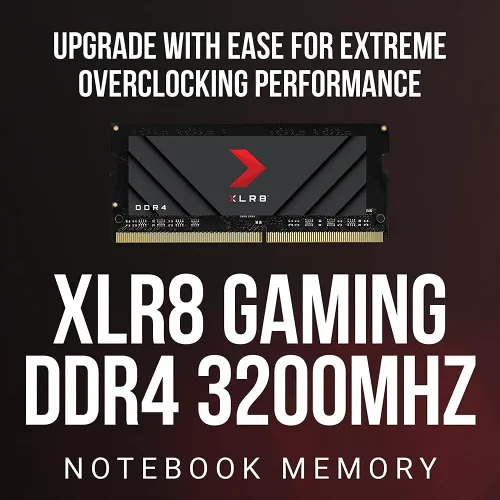 Miniatura 2 de PNY XLR8 Gaming 16GB DDR4 3200MHz (PC4-25600) CL20 1.2V Memoria para computadora portátil/portátil (SODIMM) MN16GSD43200X