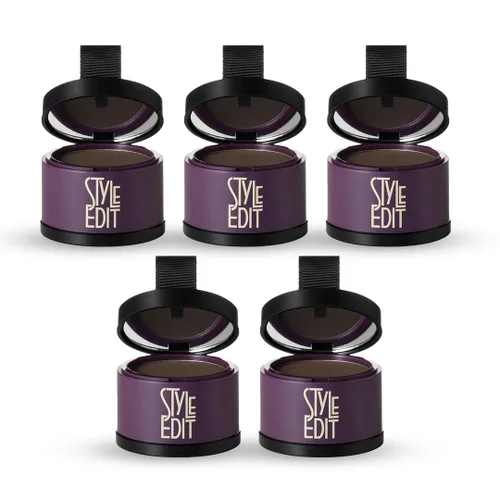 Miniatura 34 de Style Edit Polvo de retoque de raíz para cabello marrón claro Color de cabello para cubrir canas y raíces Polvo de línea capilar con infusión