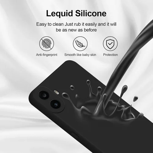 Miniatura 4 de GiiYoon - Carcasa de silicona compatible con Nothing CMF Phone 1, funda protectora de cuerpo completo de tacto sedoso y suave con protección