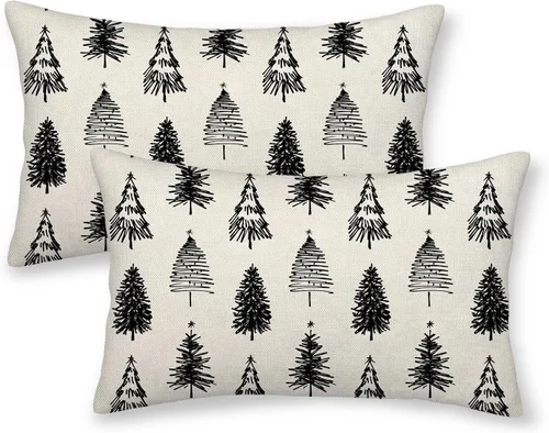Miniatura 64 de AEIOAE - Juego de 2 fundas cuadradas de almohadones de lino para otoño con calabaza en tono naranja quemado y blanco, para decoración al aire libre