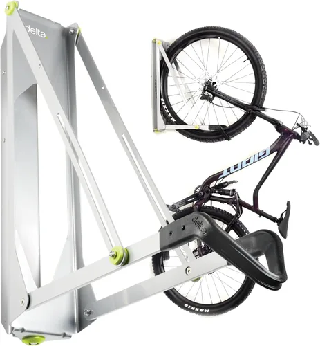 Delta Cycle - Estante de almacenamiento para bicicletas Pivot – Soporte de pared para garaje giratorio para ahorrar espacio – No requiere elevación