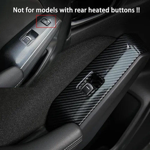 Miniatura 2 de CKE 4 piezas compatibles con Honda Civic 2026 2025 2024 2023 2022 Accesorios para reposabrazos de puerta de automóvil, ventana de automóvil, panel