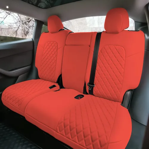 Miniatura 26 de FH Group Fundas de asiento de automóvil de ajuste personalizado hechas específicamente para Tesla Model Y Ultraflex 2020-2025, fundas de asiento