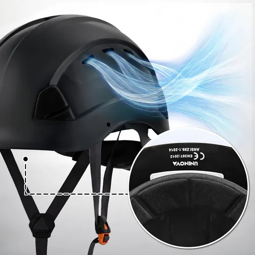 Miniatura 4 de Hard Hat, OSHA Approved Safety Helmet, Cascos De Construccion, Vented Hardhat, 6 Point Suspension Adjustable Ratchet,Construction Forestry Aborist