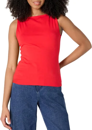 Miniatura 9 de Amazon Essentials Camiseta sin mangas de algodón ajustada para mujer Blanco