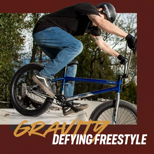Miniatura 6 de Bicicleta BMX Mongoose Legion Freestyle para niños, ciclistas intermedios, bicicletas para niños y niñas, ruedas de 20 pulgadas (50.80 cm), marco