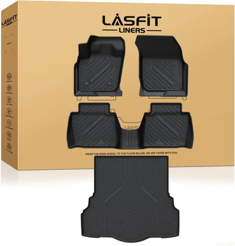 Miniatura 49 de LASFIT Tapetes de elastómero termoplástico para 1a y 2a fila de asientos de auto, para todo tipo de clima