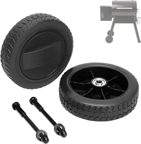 Miniatura 14 de Paquete de 2 ruedas de parrilla y accesorios de repuesto para parrilla Coleman LXE Roadtrip, rueda de parrilla de 6 pulgadas para Coleman Grill