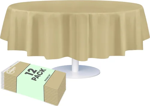 Miniatura 29 de Mantel de plástico de alta calidad - 54 in. x 108 pulgadas. Grandipity - Mantel rectangular (6 y 12 unidades), Agua (Aqua)