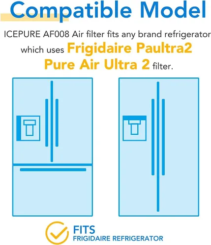 Miniatura 4 de ICEPURE Filtro de aire de repuesto para refrigerador Pureair Ultra 2, Pure Air Ultra 2, Pureair Ultra ii, Electrolux 242047805 5303918847 PAULTRA2