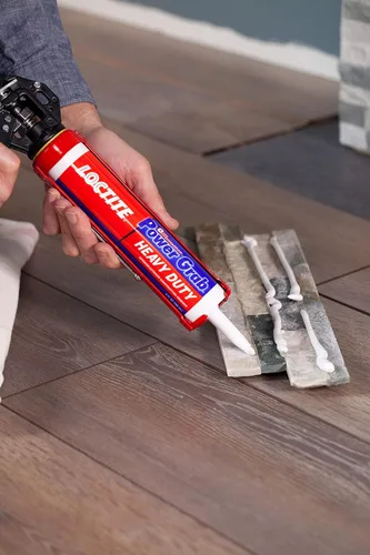 Miniatura 6 de Loctite Power Grab Express Adhesivo de Construcción para Trabajo Pesado, Pegamento de Construcción Versátil para Madera, Pared, Azulejo, Tablero