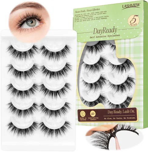 Miniatura 15 de Lashview Ellipse Extensiones de pestañas planas de 0.15 mm, rizo C de 0.31-0.59 pulgadas, negro visón, pestañas individuales, súper mate