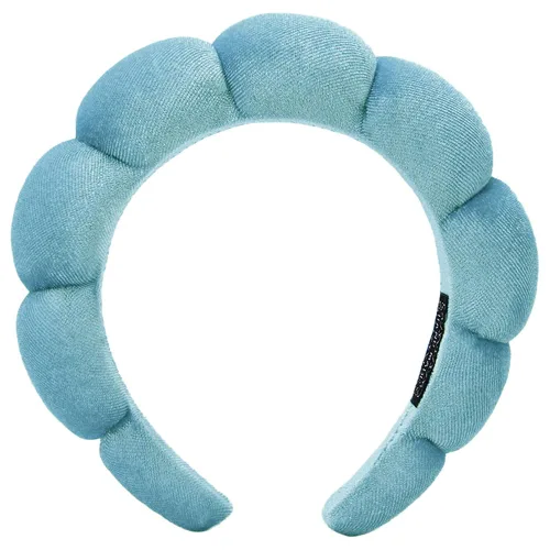 Miniatura 20 de AOENJIE Diademas de spa para lavar la cara o maquillaje, diademas de burbuja de esponja para el cuidado de la piel, diadema de tela de rizo