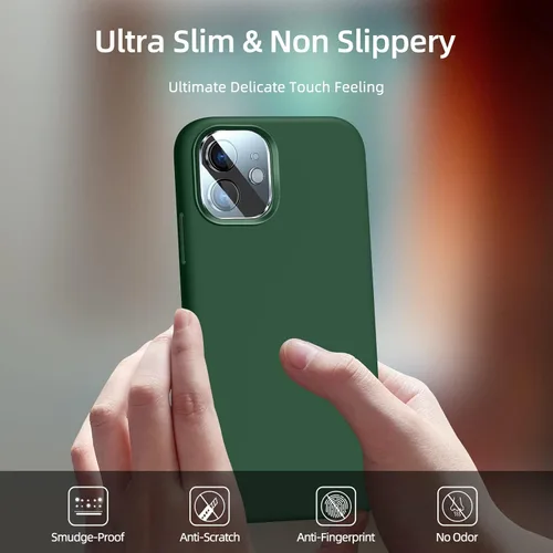 Miniatura 5 de Funda de silicona para iPhone 11 con protector de pantalla, funda de silicona para iPhone 11 i Phone 11 funda para, delgada funda protectora