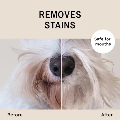 Miniatura 4 de Eye Envy Spray removedor de manchas de barba para perros/gatos. Natural, seguro. Elimina las manchas de babeo, saliva, alimentos, escorrentía