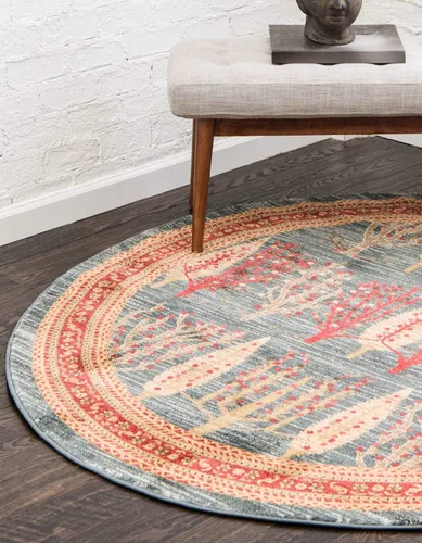 Miniatura 12 de Unique Loom Fars Collection - Alfombra moderna de diseño botánico inspirado en tribal, 2 pies 7 pulgadas x 10 pies 0 pulgadas, bronceado/rojo