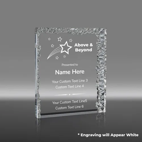 Miniatura 3 de Trofeo grabado personalizado Premios acrílicos personalizados con grabado Estrella brillante Más allá Marcar la diferencia Jubilación