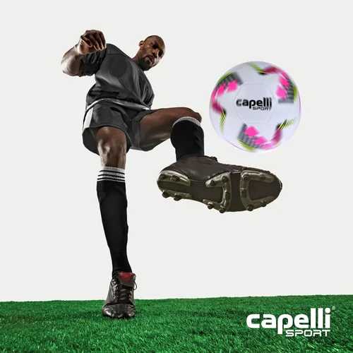 Miniatura 6 de Capelli Sport Balón de fútbol, Star Cubes Team Balón de fútbol para entrenamiento al aire libre e interior Rosa neón
