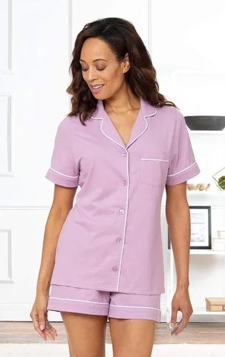 Miniatura 5 de PajamaGram Pijamas para mujer - Conjunto de pijama corto para mujer, 100% algodón